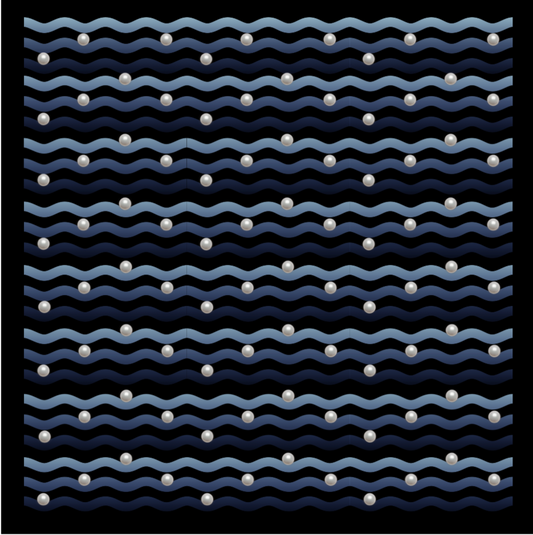 Scarf in silk twill with hand-rolled edges (100% Mulberry silk)